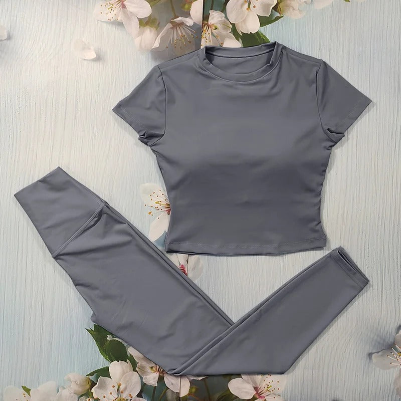 Estilloza Aura – Conjunto Fitness Feminino Elegante para Academia e Yoga