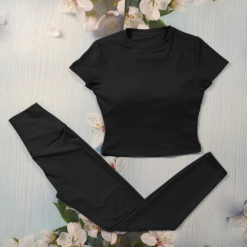Estilloza Aura – Conjunto Fitness Feminino Elegante para Academia e Yoga