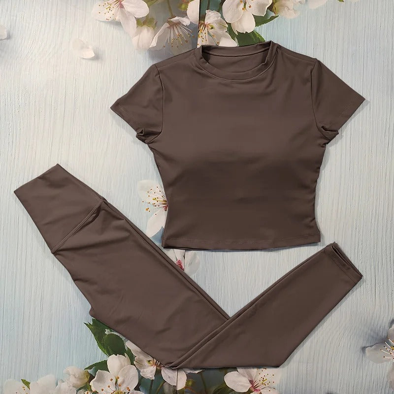 Estilloza Aura – Conjunto Fitness Feminino Elegante para Academia e Yoga